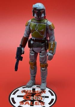 Vintage Star Wars BLUE PAINTED HEAD BOBA FETT Original 1979 Kenner TAIWAN