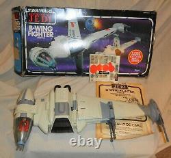 Vintage Star Wars B-Wing Fighter COMPLETE with Pilot 1984 Kenner in Box LOOK
