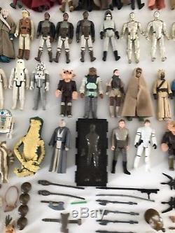 Vintage Star Wars Big Figure And Weapon Lot