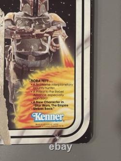 Vintage Star Wars Boba Fett 21 Card Back HK Original Kenner 1979 ESB