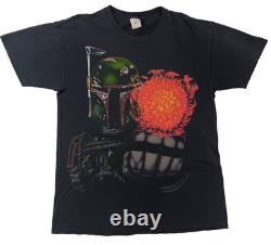 Vintage Star Wars Boba Fett Delta T-Shirt Adult Large Black, 1996 Lucasfilm Tee