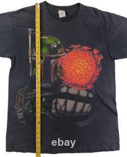 Vintage Star Wars Boba Fett Delta T-Shirt Adult Large Black, 1996 Lucasfilm Tee