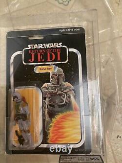 Vintage Star Wars Boba Fett ROTJ MOC ukg85