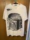 Vintage Star Wars Boba Fett White X-Large T-Shirt USA Made Cotton Regular
