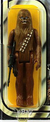 Vintage Star Wars Carded 12 Back-C Chewbacca Action Figure AFA 80Y NO RESERVE