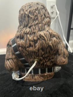Vintage Star Wars Ceramic Chewbacca Brown Lighted Light Works