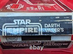Vintage Star Wars DARTH VADER STAR DESTROYER w box Kenner 1980