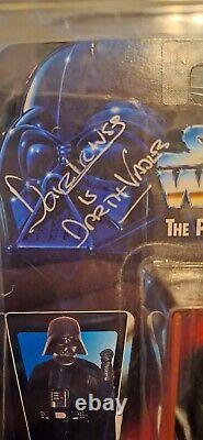 Vintage Star Wars DARTH VADER sealed Action Figure SIGNED by David Prowse 1995