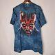 Vintage Star Wars Darth Maul T-Shirt Mens XL Blue Tie Dye Liquid Blue S/S