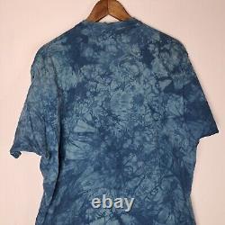 Vintage Star Wars Darth Maul T-Shirt Mens XL Blue Tie Dye Liquid Blue S/S