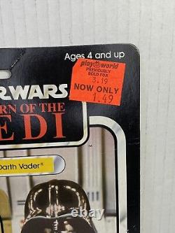 Vintage Star Wars Darth Vader Carded Figure Return Of The Jedi Sealed on Card