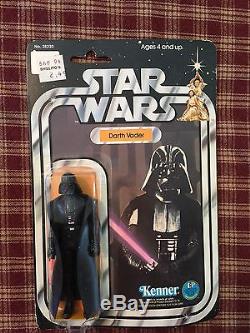 Vintage Star Wars Darth Vader MOC Sealed 12 B Back Original 1977 No Creases