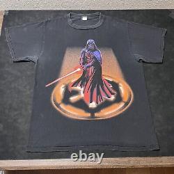 Vintage Star Wars Darth Vader Shirt USA 1990s All Over Print Skywalker Jedi RARE