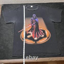 Vintage Star Wars Darth Vader Shirt USA 1990s All Over Print Skywalker Jedi RARE