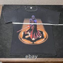Vintage Star Wars Darth Vader Shirt USA 1990s All Over Print Skywalker Jedi RARE