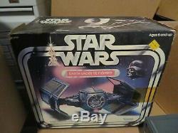 Vintage Star Wars Darth Vader Tie Fighter 1978 Complete Box Insert Unsed Sticker