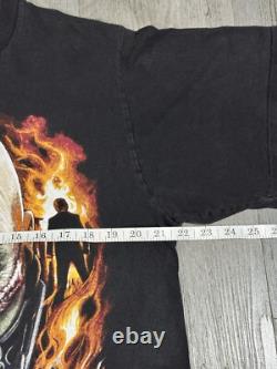 Vintage Star Wars Darth Vader Unmasked ROTJ Black Short Sleeve Shirt Size Large