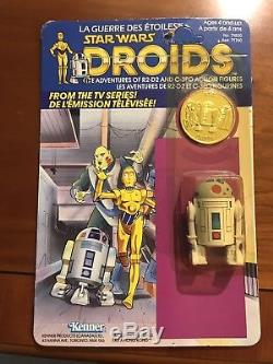 Vintage Star Wars Droids R2D2 Pop Up Saber MOC Kenner Canadian 1985