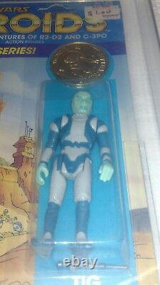 Vintage Star Wars Droids Tig Fromm Afa 70 Graded 1985 Kenner