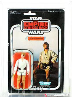 Vintage Star Wars ESB 41 Back-E Luke Skywalker (Brown Hair) AFA 60 EX NO RESERVE