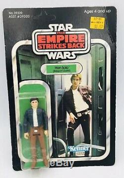 Vintage Star Wars ESB Han Solo Bespin Outfit MOC Unpunched 41 D Back With Case