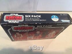 Vintage Star Wars ESB RED Six Pack Kenner baggie original box & catalog only
