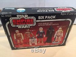 Vintage Star Wars ESB RED Six Pack Kenner baggie original box & catalog only
