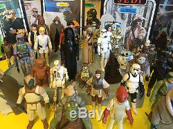 Vintage Star Wars ESB ROTJ 80 Figure Lot First 21 Leia Fett Vader Luke Han R2 R5