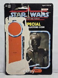 Vintage Star Wars EV-9D9 COMPLETE withCardback + Coin Last 17 Original Kenner 1984