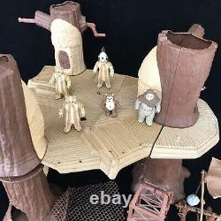 Vintage Star Wars EWOK VILLAGE Playset Figures & Accessories Kenner Toy Bundle