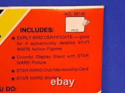 Vintage Star Wars Early Bird Certificate Package/stand 1977 Kenner