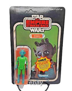 Vintage Star Wars Empire Strikes Back 21 back Transition Card GREEDO MOC