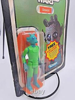 Vintage Star Wars Empire Strikes Back 21 back Transition Card GREEDO MOC