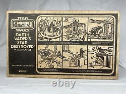 Vintage Star Wars Empire Strikes Darth Vaders Star Destroyer Box 1980 Kenner