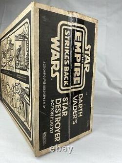 Vintage Star Wars Empire Strikes Darth Vaders Star Destroyer Box 1980 Kenner