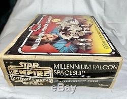 Vintage Star Wars Empire Strikes Millennium Falcon Box 1980 Kenner