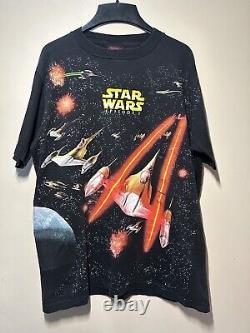 Vintage Star Wars Episode 1 AOP Graphic Tee Medium