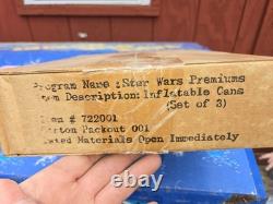 Vintage Star Wars Episode 1 Pepsi Promo Inflatable Can Set Sealed Shipper Box