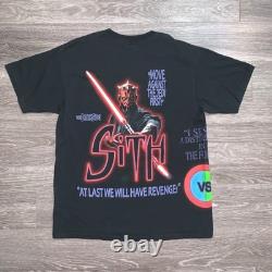 Vintage Star Wars Episode 1 Phantom Menace Jedi Vs Sith AOP Shirt Sz. XL