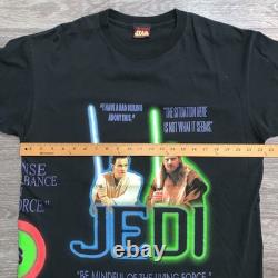 Vintage Star Wars Episode 1 Phantom Menace Jedi Vs Sith AOP Shirt Sz. XL