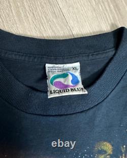 Vintage Star Wars Episode 1 The Phantom Menace Liquid Blue Tie-Dye T-Shirt XL