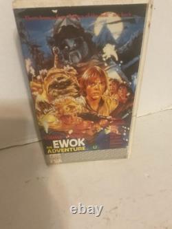 Vintage Star Wars Ewoks Cbs Fox Cartoon Caravan Courage Rental Library Vhs Tape