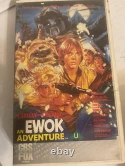 Vintage Star Wars Ewoks Cbs Fox Cartoon Caravan Courage Rental Library Vhs Tape