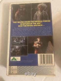 Vintage Star Wars Ewoks Cbs Fox Cartoon Caravan Courage Rental Library Vhs Tape