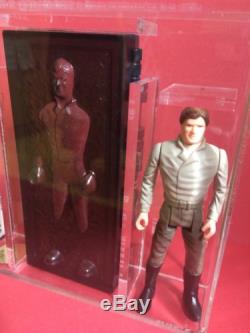 Vintage Star Wars Figure Last 17 Han Solo Carbonate U90 NM+/MT AFA