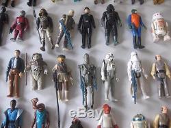 Vintage Star Wars Figure Lot, 137 Figures, Weapons, Cases