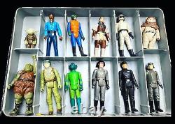 Vintage Star Wars Figure Lot with Case Kenner 1977 84