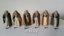 Vintage Star Wars Figure Squid Head Variant Lot of 6 Orange Cape All Complete