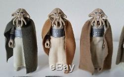 Vintage Star Wars Figure Squid Head Variant Lot of 6 Orange Cape All Complete