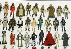 Vintage Star Wars Figures 1977-80's Lot of 63- 2 Bagged and Some Accessories